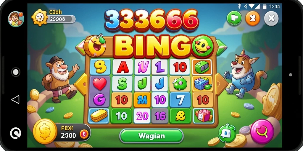 Tampilan gameplay menarik dari 333666 yang menampilkan keseruan Bingo.