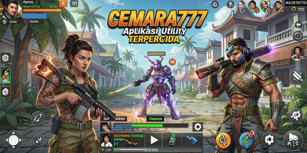 Tampilan utama CEMARA777 yang menonjolkan fitur Utility.