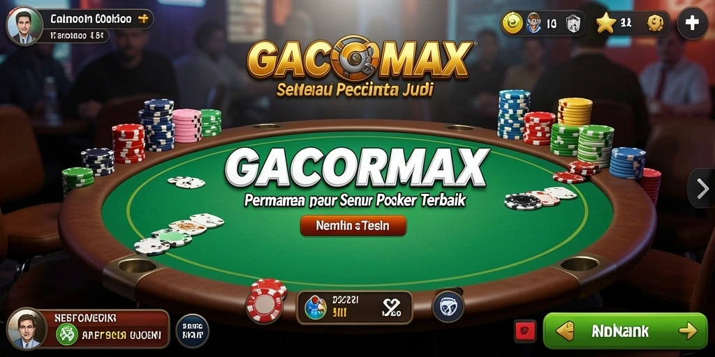 Tampilan menarik dalam permainan Poker GACORMAX yang mendebarkan.
