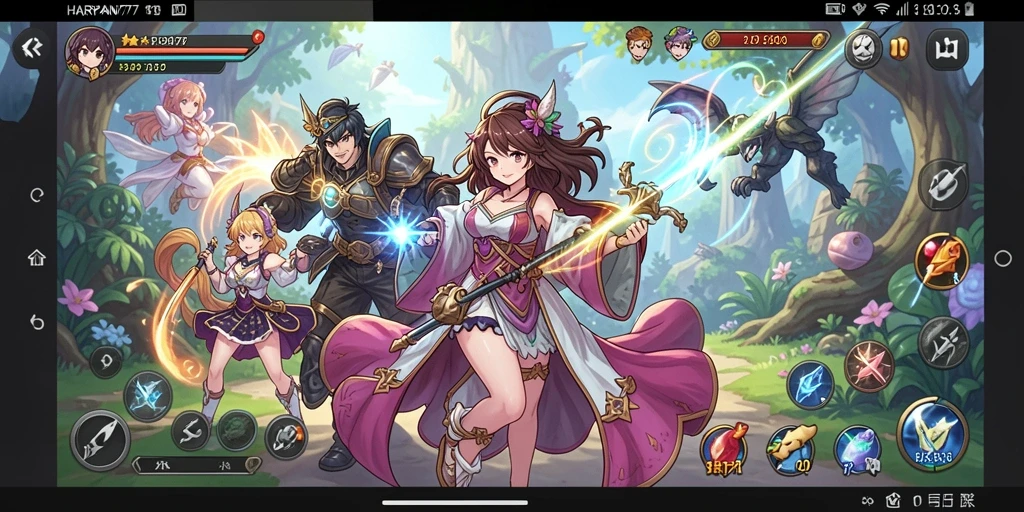 Tampilan gameplay menarik dari HARAPAN777 yang memikat.