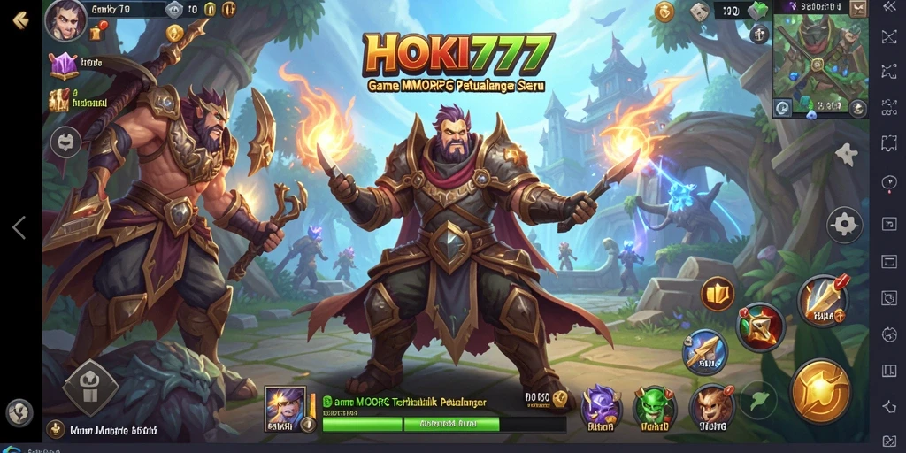 Screenshot gameplay HOKI777 menampilkan aksi seru di dunia petualangan MMORPG.
