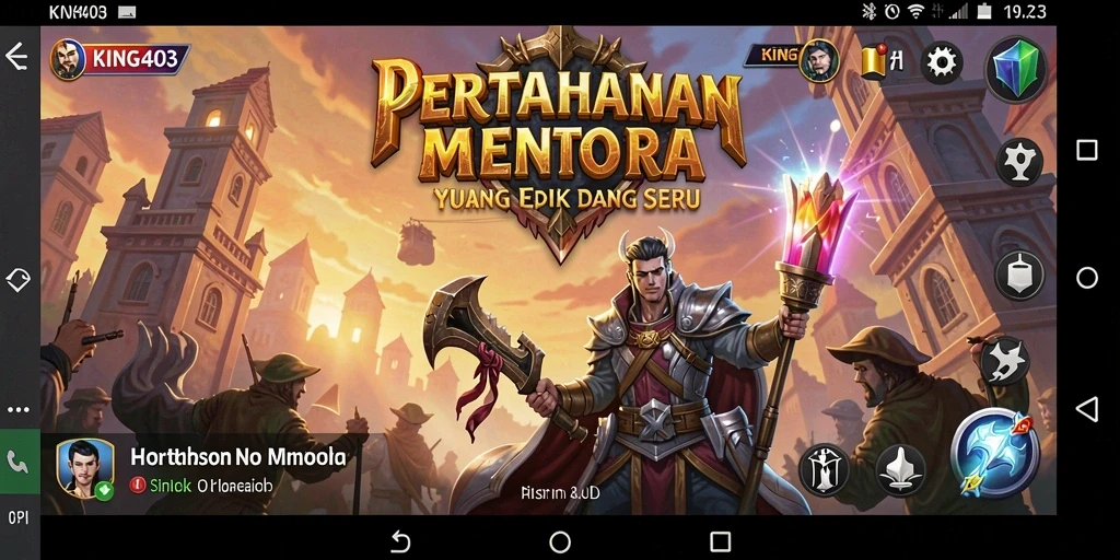 Tangkapan layar KING403 menunjukkan aksi seru dalam bertahan dari serangan musuh.