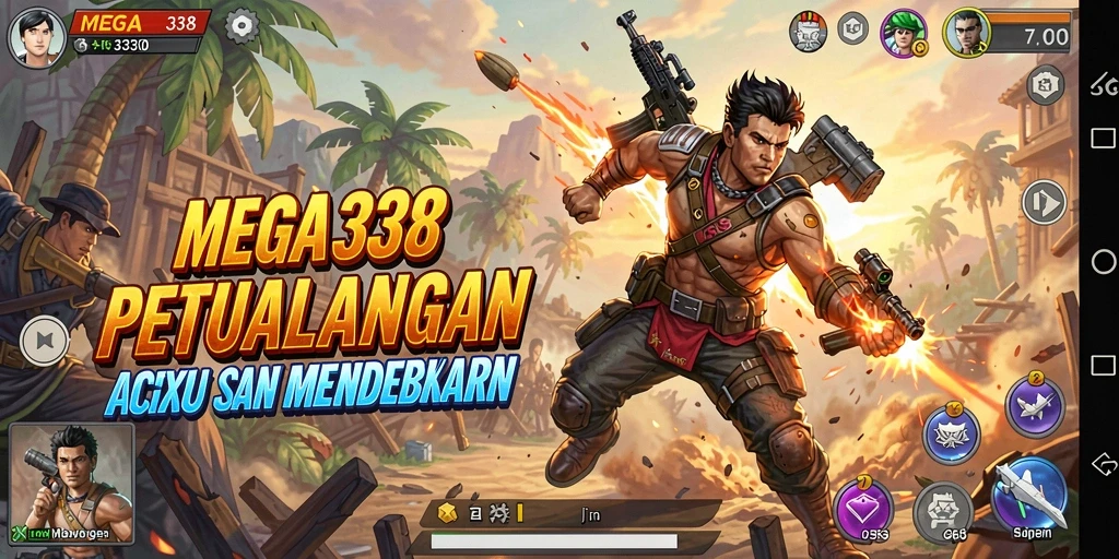 Tangkapan layar dari gameplay mendebarkan MEGA338 dengan grafik yang memukau.