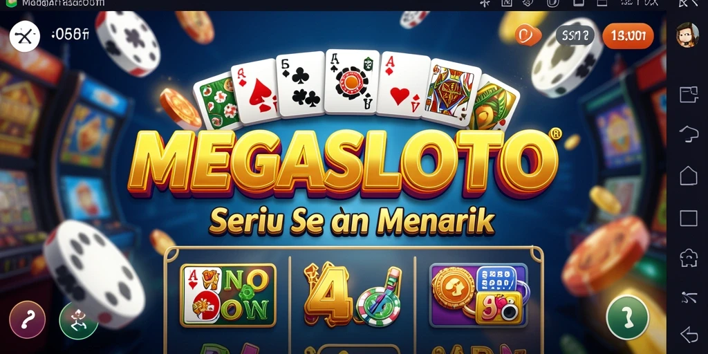 Gameplay seru MEGASLOTO dengan domino klasik yang menantang.