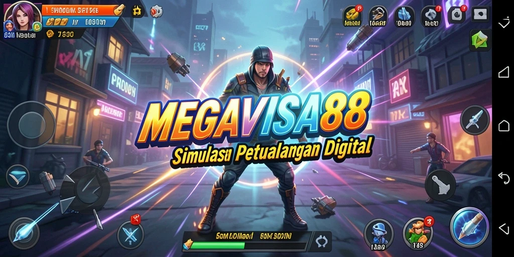 Tampilan menakjubkan dari gameplay MEGAVISA88 di dunia digital.