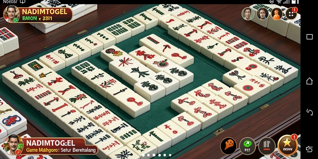 Screenshot utama NADIMTOGEL menampilkan gameplay Mahjong yang seru.