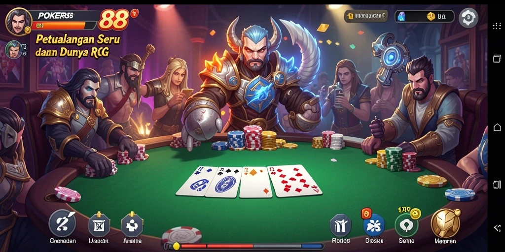 Tampilan gameplay POKER88 yang memukau dan mendebarkan.