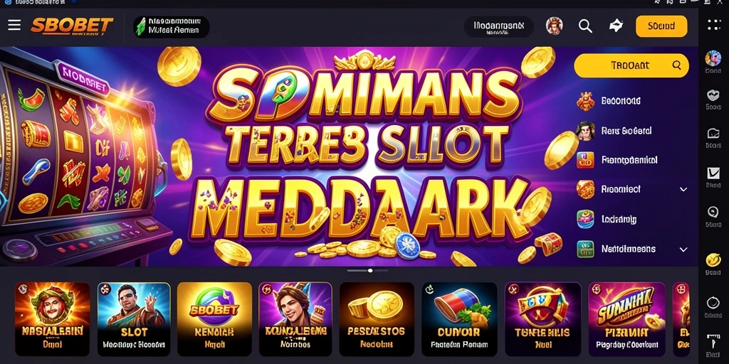 Tampilan menarik dari gameplay Slot di aplikasi SBOBET.