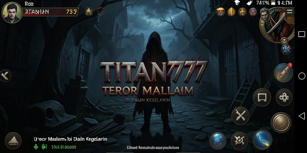 Gameplay menakutkan di TITAN777 dengan suasana mencekam.