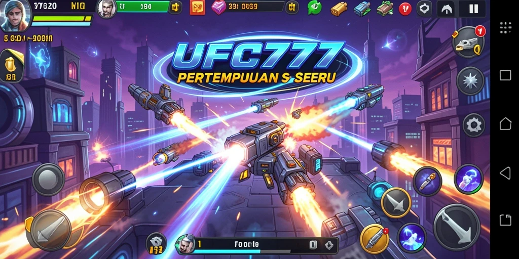 Screenshot gradiasi luar angkasa yang penuh aksi dan ketegangan.