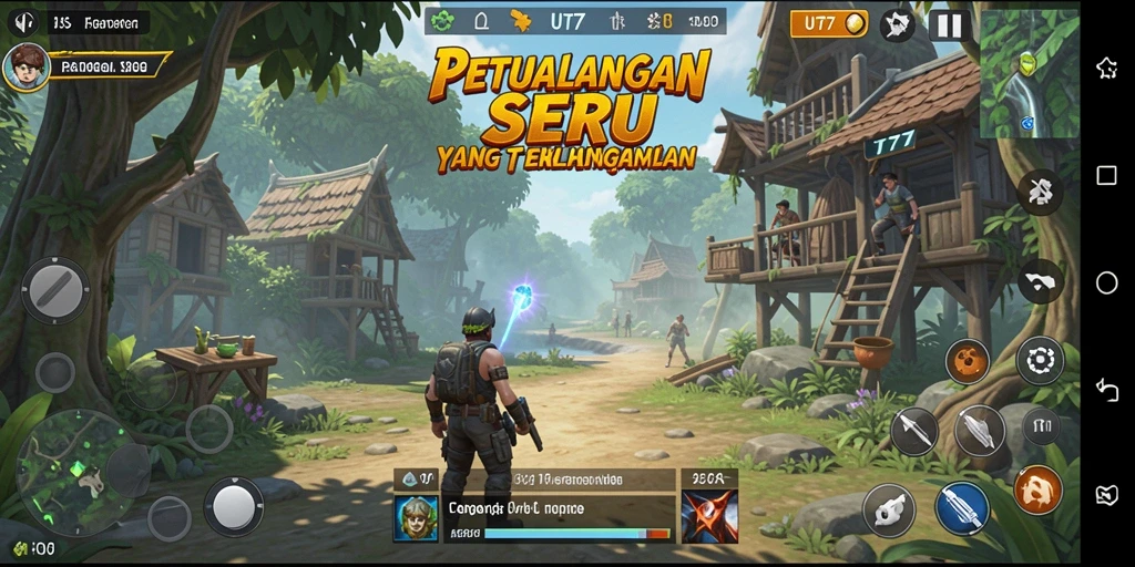 Screenshot gameplay UT77 menampilkan petualangan seru dan tantangan yang menunggu.